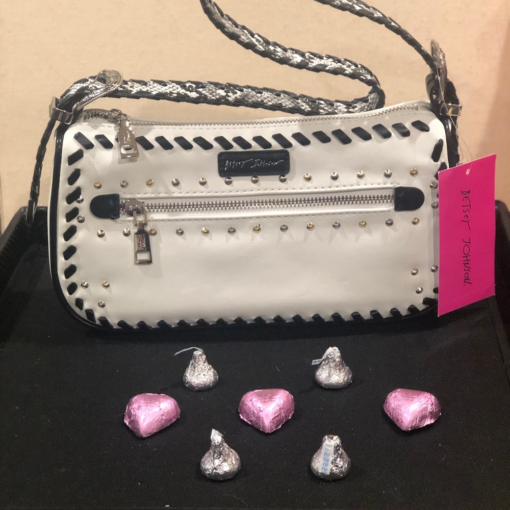 Adorable Designer  purse with silver buckle